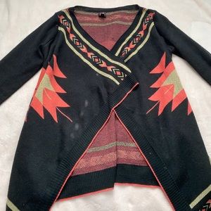 BEBE black and pink cardigan